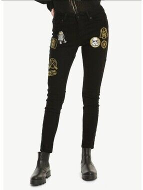 Star Wars Her Universe Jeans Womens Size 10 T Black Jeans Star Wars Patches